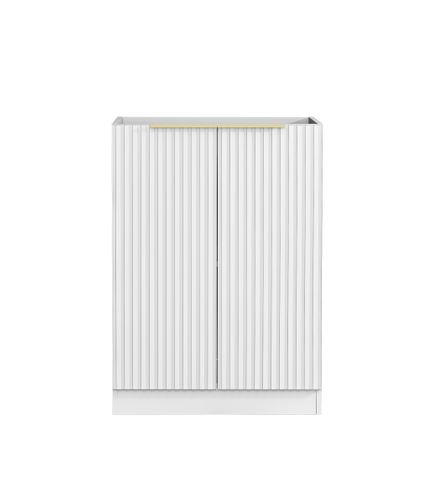 Noosa Laundry 630 Fluted White Base Cabinet