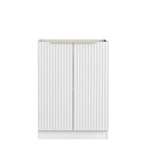 Noosa Laundry 630 Fluted White Base Cabinet