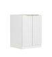 Noosa Laundry 630 Fluted White Base Cabinet