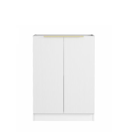 Bondi Laundry 630 Fluted White Base Cabinet