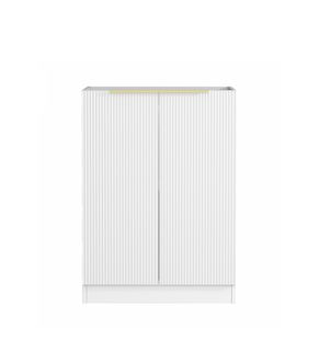 Bondi Laundry 630 Fluted White Base Cabinet