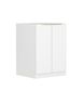 Bondi Laundry 630 Fluted White Base Cabinet