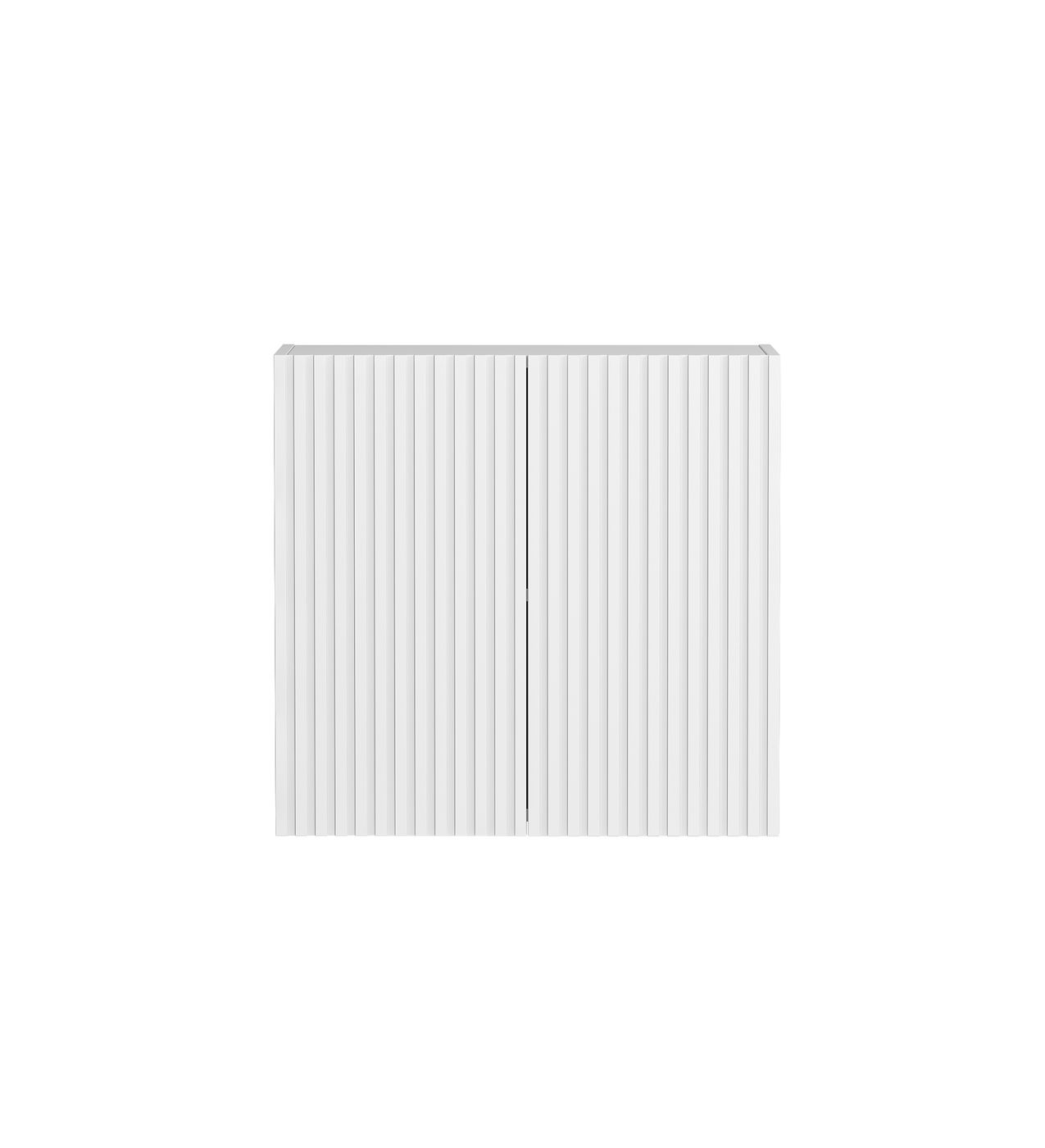 Noosa Laundry 630 Fluted White Wall Cabinet