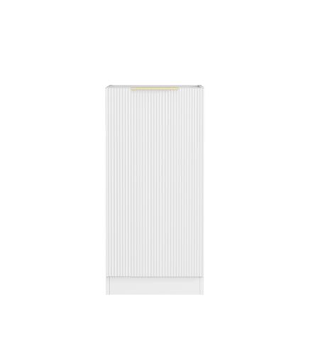 Bondi Laundry 415 Fluted White Base Cabinet