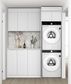 Laundry Kit 1715C Bondi White with Natural Carrara Marble Top