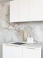 Laundry Kit 1715B Bondi White with Natural Carrara Marble Top