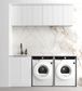 Laundry Kit 1960A Bondi White with Natural Carrara Marble Top