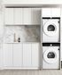 Laundry Kit 1960C Bondi White with Natural Carrara Marble Top