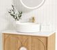 Laguna 600mm Natural American Oak Wall Hung Vanity