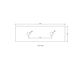 Natural Carrara Marble 1500x465x18 Top