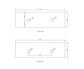 Natural Carrara Marble 1500x465x18 Top