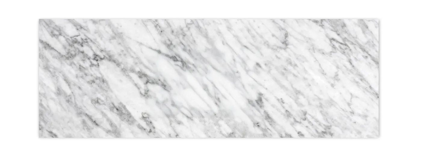 Natural Carrara Marble 1500x465x18 Top No Hole