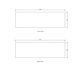 Natural Carrara Marble 1500x465x18 Top No Hole
