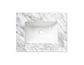 Laguna 600mm Satin White Wall Hung Vanity with Undermount Natural Carrara Marble Top & Basin