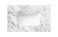 Laguna 750mm Satin White Wall Hung Vanity with Undermount Natural Carrara Marble Top & Basin