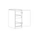 Noosa Laundry 415 White Base Cabinet with internal Drawer