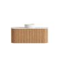 Bondi 1200mm Woodland Oak Fluted Curve Vanity