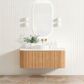 Bondi 1200mm Woodland Oak Fluted Curve Vanity