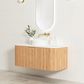 Bondi 1200mm Woodland Oak Fluted Curve Vanity