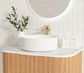 Bondi 750mm Woodland Oak Fluted Curve Vanity (12TH & NTH Only)