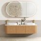 Bondi 1800mm Woodland Oak Fluted Curve Vanity