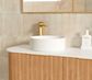 Bondi 1800mm Woodland Oak Fluted Curve Vanity with Pure White Top