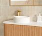 Bondi 1800mm Woodland Oak Fluted Curve Vanity with Pure White Top