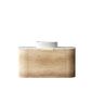 Bondi 900mm Natural Oak Wall Hung Curve Vanity with Natural Carrara Marble Top
