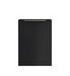 Byron/Bondi Black Oak Base Laundry Cabinet with 1060mm Natural Carrara Marble Top