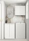 Wall and Base Cabinets Kit 650 Noosa White with Pure White Top