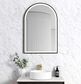 LED Archie 900(H)x600(W) Black Metal Frame Mirror