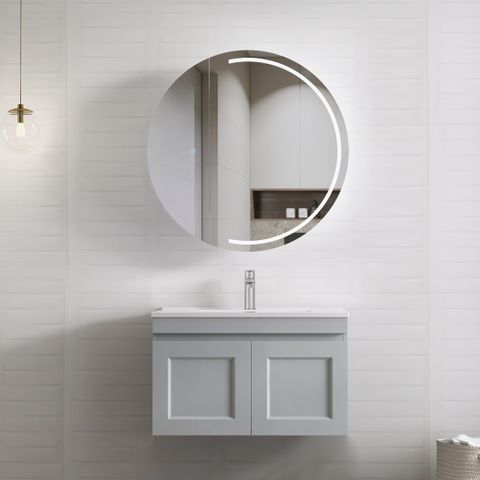 Hampton Mark II 750mm Light Grey Wall Hung Vanity