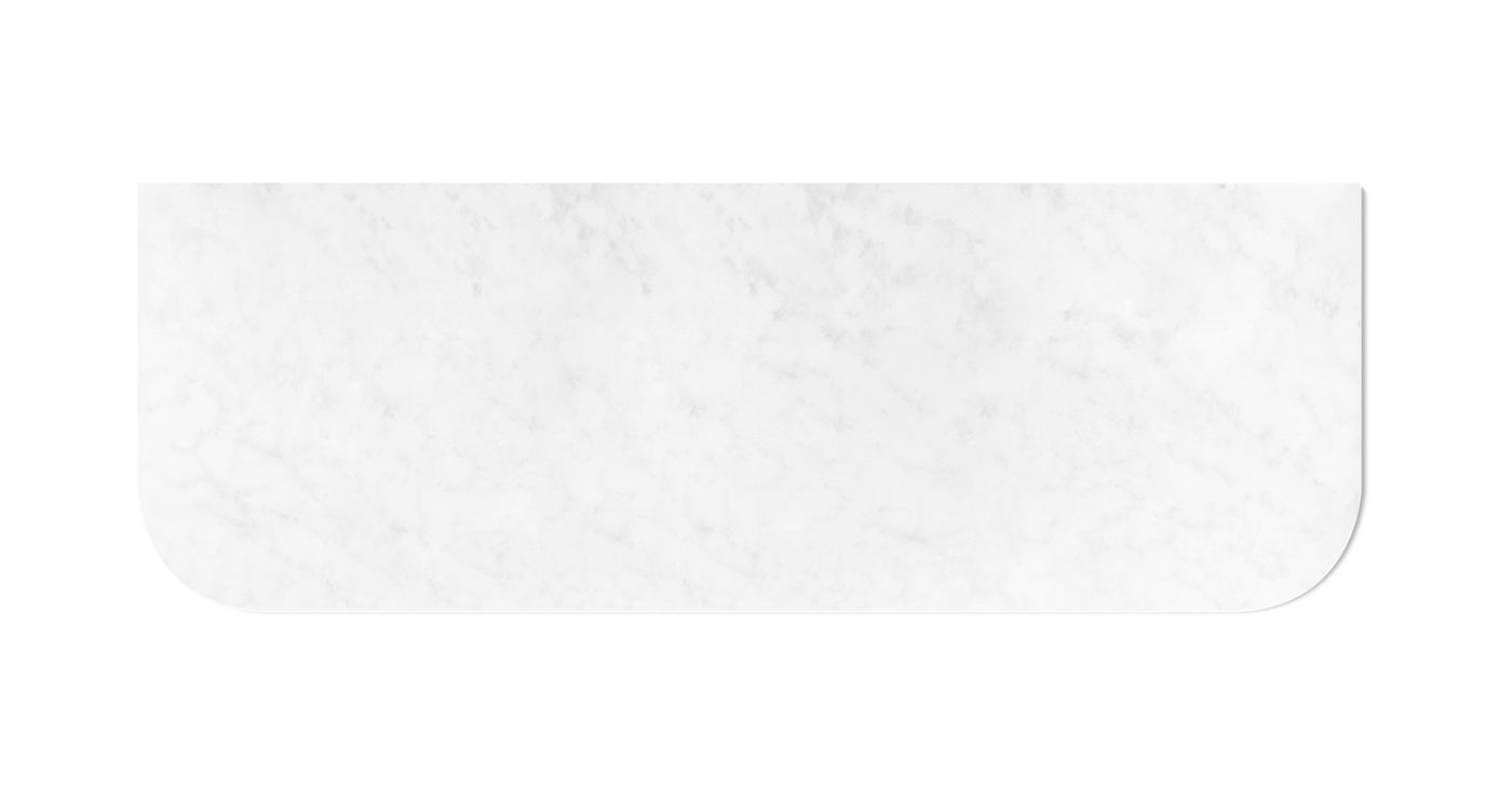 Bondi Solid Surface 1500x460x20 Cloudy Carrara Top No Hole