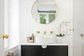 Marlo 900mm Matte Black Wall Hung Vanity