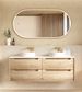 Byron 1500mm Natural Oak Wall Hung Cabinet Only