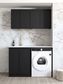 Laundry Kit 1305B Hampshire Black with Natural Carrara Marble Top