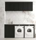 Laundry Kit 1960A Hampshire Black with Natural Carrara Marble Top