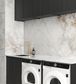 Laundry Kit 1960A Hampshire Black with Natural Carrara Marble Top