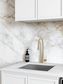 Laundry Kit 1305B Hampshire White with Natural Carrara Marble Top