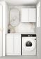 Laundry Kit 1305A Hampshire White with Natural Carrara Marble Top