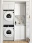 Laundry Kit 1305C Hampshire White with Natural Carrara Marble Top