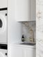 Laundry Kit 1305C Hampshire White with Natural Carrara Marble Top