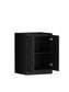 Hampshire Black Base Laundry Cabinet with Stone Top and Sink 1300x600x900