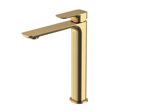 Oskar Tall Basin Mixer Brushed Gold