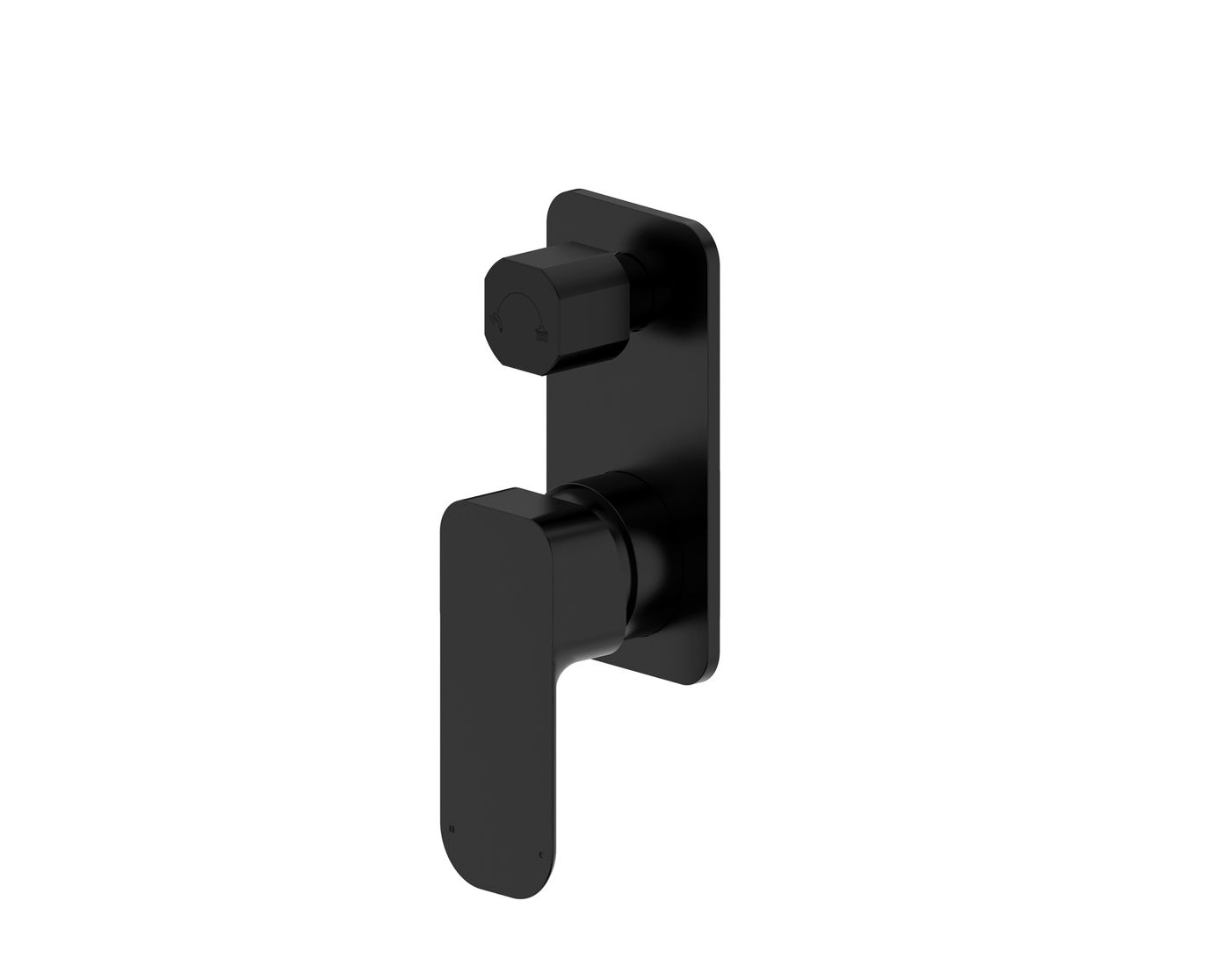 Oskar Shower Mixer With Diverter Matte Black