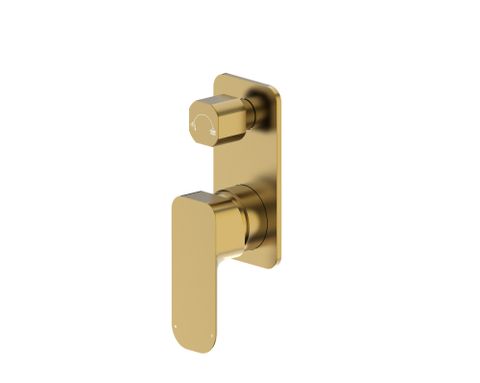 Oskar Shower Mixer With Diverter Brushed Gold