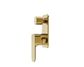 Oskar Shower Mixer With Diverter Brushed Gold