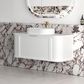Hampshire 1200mm Satin White Wall Hung Curve Vanity
