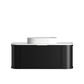 Hampshire 1200mm Satin Black Wall Hung Curve Vanity