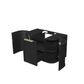 Hampshire 750mm Satin Black Wall Hung Curve Vanity (12TH & NTH Only)